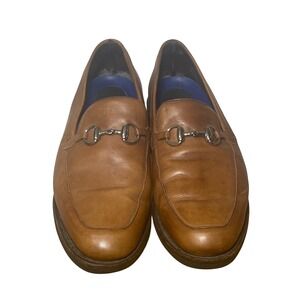 Allen Edmonds Classic Leather Horsebit Loafer Designer Dress Shoes Brown Size 10